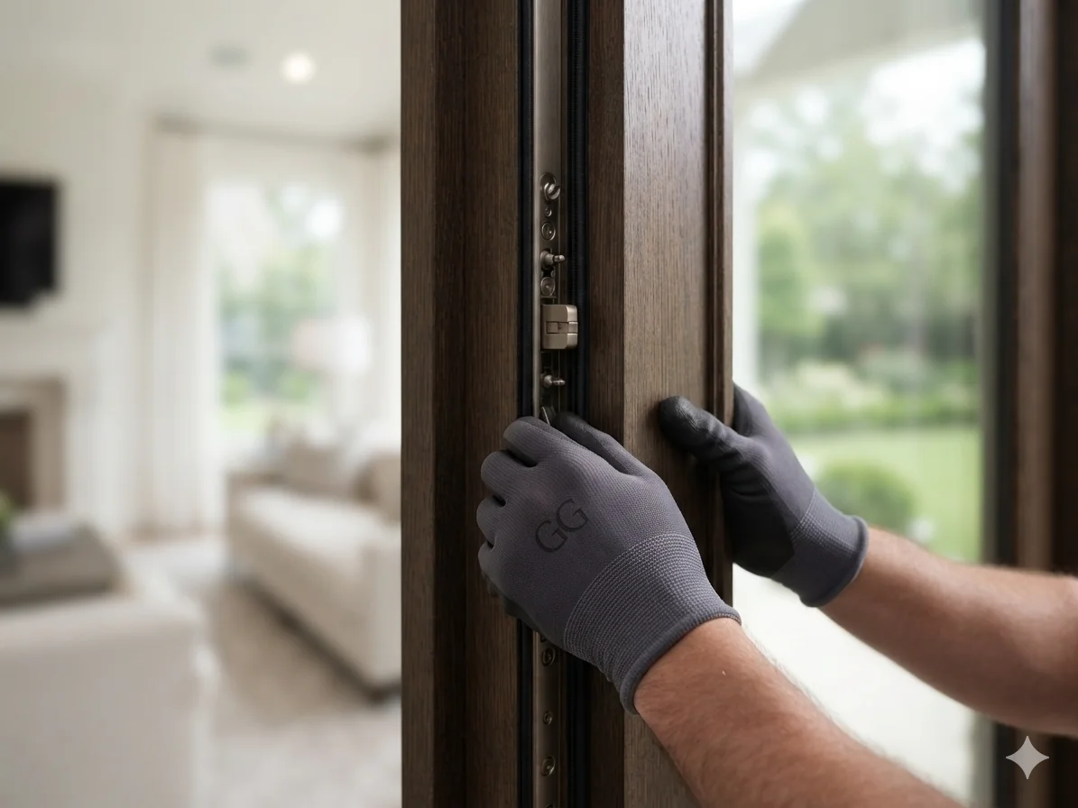 New custom entry door installed by Going Green Concepts