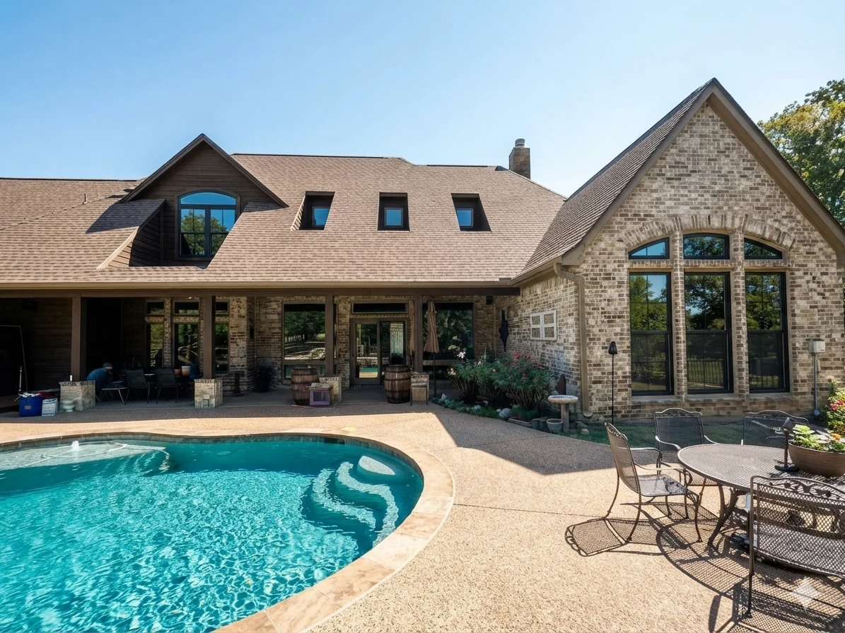 Finished Going Green Concepts window and door installation on a North Texas home