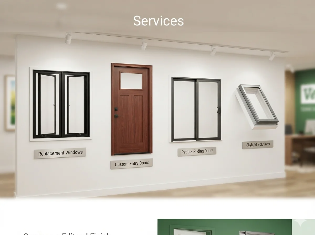 Door styles offered by Going Green Concepts
