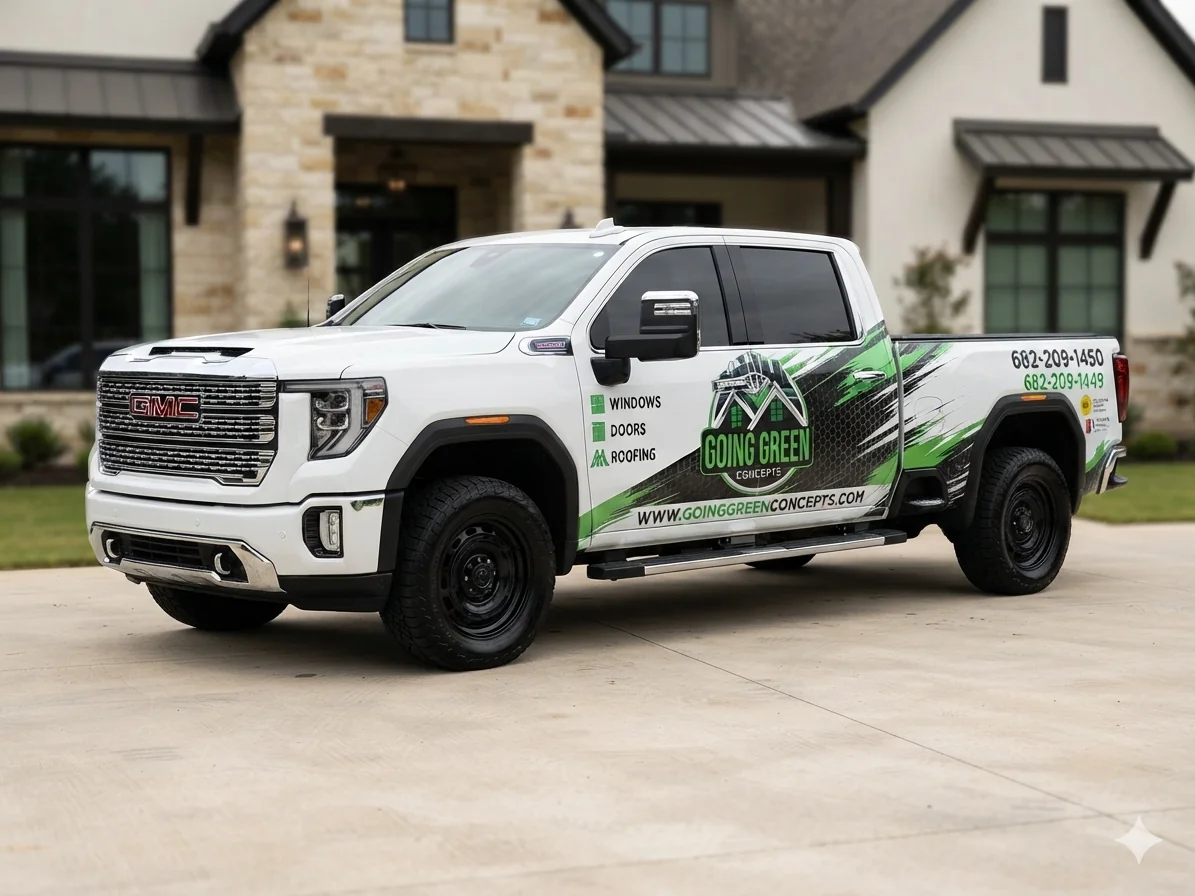 Going Green Concepts installing Burris windows on a DFW-area home